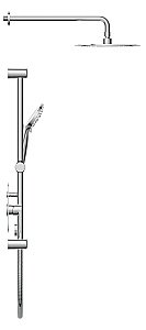 Душевая система Cersanit MODUO 64087 хром купить в интернет-магазине сантехники Sanbest