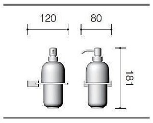 Диспенсер керамика к стене Schein Swing (322D) купить в интернет-магазине сантехники Sanbest