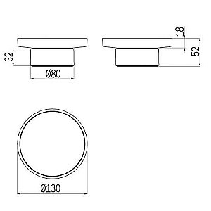 Мыльница Inda Mito A20020NE21 черный купить в интернет-магазине сантехники Sanbest