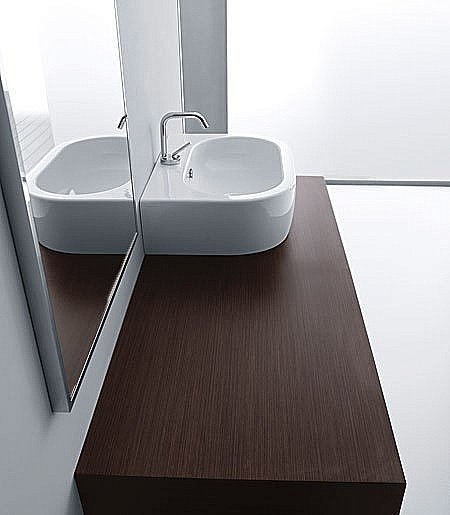Раковина Kerasan Flo 60 3142bi*1 белая купить в интернет-магазине Sanbest