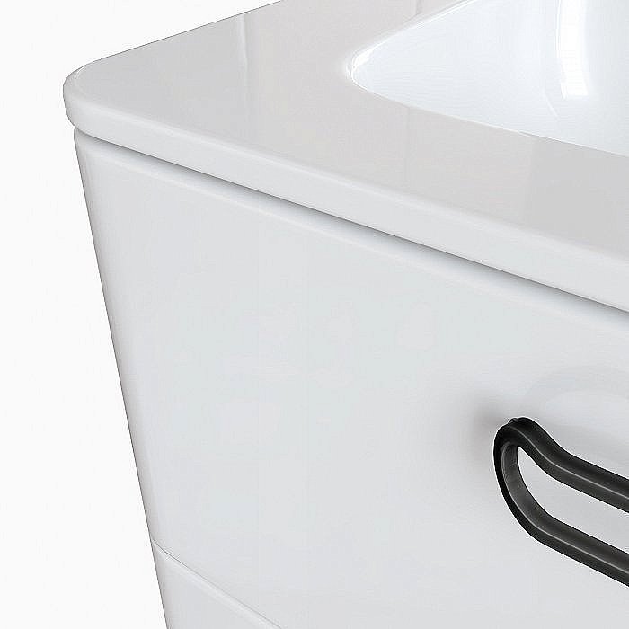 Тумба с раковиной IDDIS Brick BRI60W0i95K 60 белая для ванной в интернет-магазине Sanbest