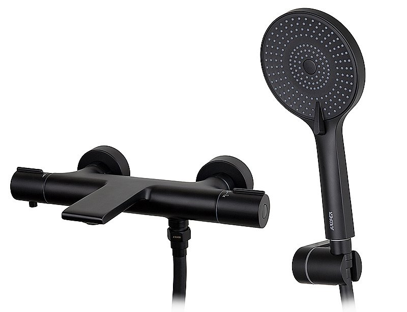 Смеситель для ванны Kaiser Serio 05322-9 черный матовый купить в интернет-магазине сантехники Sanbest