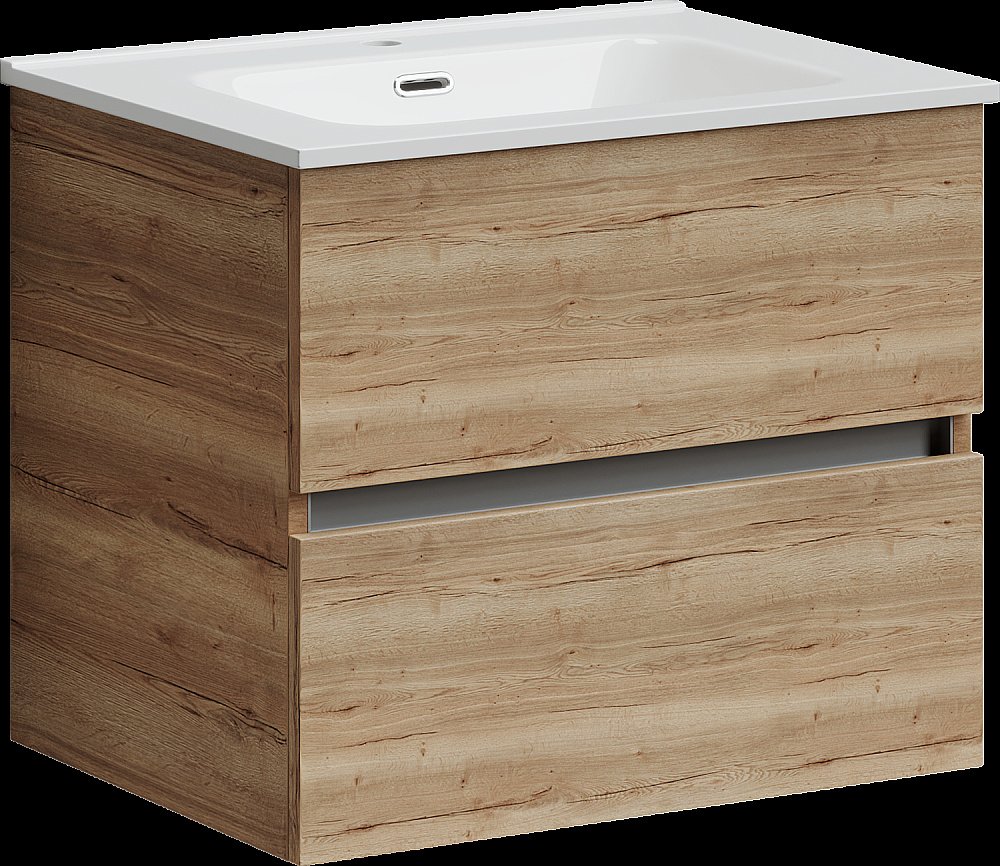 Тумба с раковиной Sancos Urban UR60EG дуб галифакс для ванной в интернет-магазине Sanbest