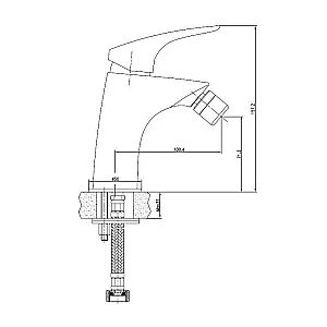 Смеситель для биде Aquanet Techno SD90884 купить в интернет-магазине сантехники Sanbest