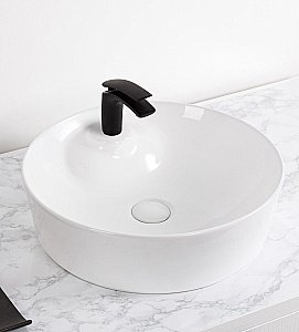 Раковина накладная Gid Esfera 44 D1306 51181 белая купить в интернет-магазине Sanbest