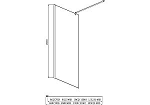 Душевое ограждение Aquatek AQ WIW 11020CH 110 стекло прозрачное/профиль хром купить в интернет-магазине Sanbest