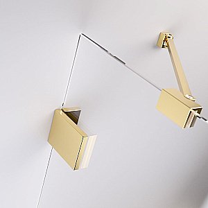 Душевая дверь Radaway Essenza Pro Gold DWJ 120 стекло прозрачное/профиль золото купить в интернет-магазине Sanbest