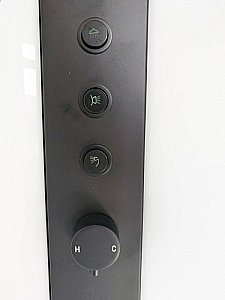 Душевая кабина Esbano ESM-QUADRO-90 стекло прозрачное/профиль черный купить в интернет-магазине Sanbest