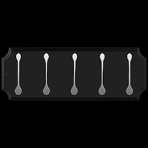 Панель с крючками Elghansa Hermitage HRM-670-Black/Chrome черная/хром купить в интернет-магазине сантехники Sanbest