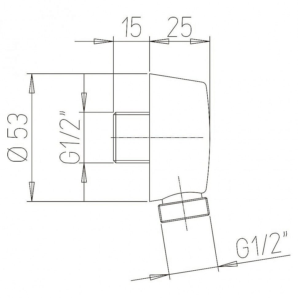Подключение для шланга PAINI 50CR503P хром купить в интернет-магазине сантехники Sanbest