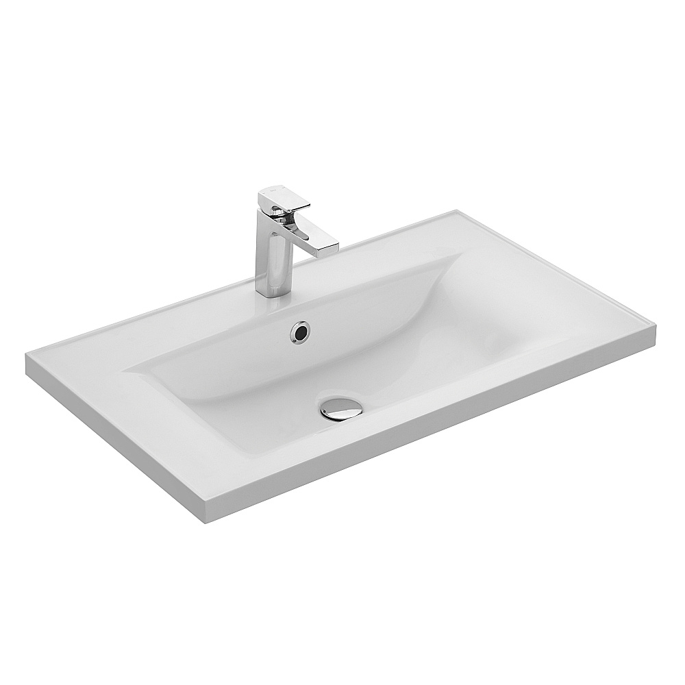 Раковина Акватон Айрис 80 1A722931AG010 белая купить в интернет-магазине Sanbest