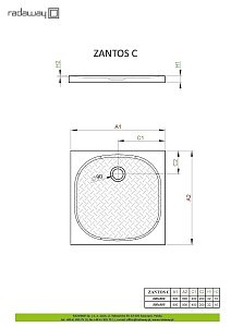 Душевой поддон Radaway Zantos C 80x80 купить в интернет-магазине Sanbest