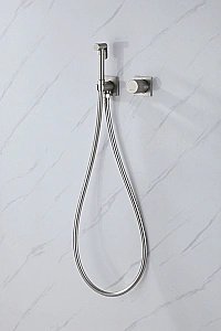 Гигиенический душ ABBER Rund AF8725SP сатин купить в интернет-магазине сантехники Sanbest