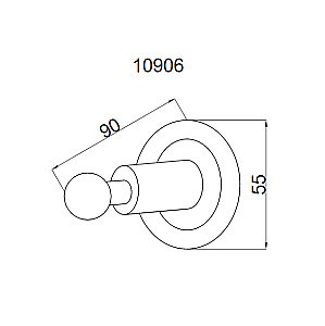 Крючок Boheme Murano Cristal 10906-G золото купить в интернет-магазине сантехники Sanbest