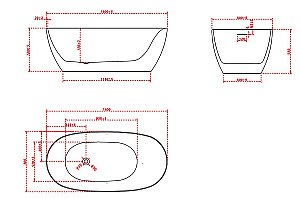 Ванна акриловая Vincea VBT-601-1600 160x80 белая купить в интернет-магазине Sanbest