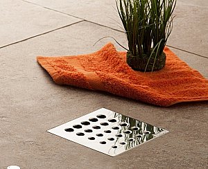 Душевой трап PESTAN Confluo Standard Drops 1 Mask 15x15 с рамкой купить в интернет-магазине Sanbest