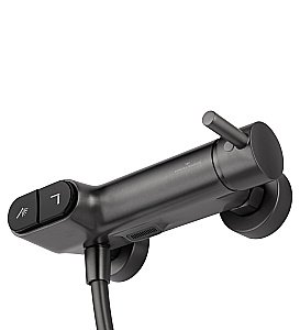 Смеситель для душа с встроенным изливом WONZON & WOGHAND MUSE Corno, Темный графит (WW-A30902-BGG) купить в интернет-магазине сантехники Sanbest