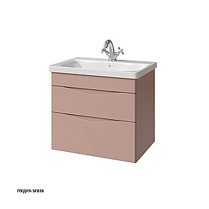 Тумба с раковиной Caprigo Lento 65 два ящика, цвет на выбор для ванной в интернет-магазине Sanbest