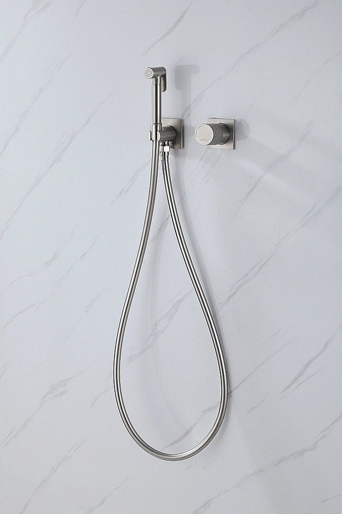 Гигиенический душ ABBER Rund AF8725SP сатин купить в интернет-магазине сантехники Sanbest