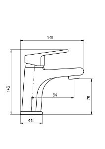 Смеситель для раковины Rav-Slezak COLORADO CO126.5CMATC купить в интернет-магазине сантехники Sanbest