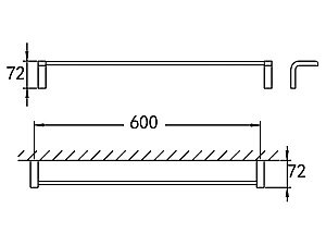 Полотенцедержатель Cezares Ultima CZR-F-8926 хром купить в интернет-магазине сантехники Sanbest