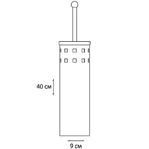 Ершик для туалета Grampus Space GR-113 купить в интернет-магазине сантехники Sanbest
