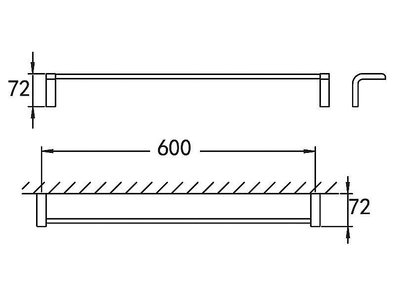Полотенцедержатель Cezares Ultima CZR-F-8926 хром купить в интернет-магазине сантехники Sanbest
