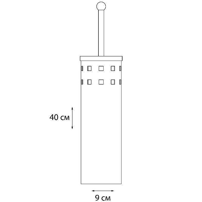 Ершик для туалета Grampus Space GR-113 купить в интернет-магазине сантехники Sanbest