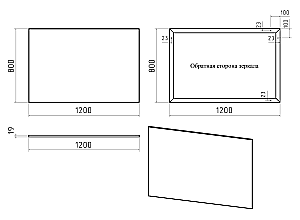 Зеркало Brevita Марс MARS-02120-ЧмП 120x80 черное в ванную от интернет-магазине сантехники Sanbest