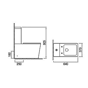 Унитаз напольный Vincea Q-Line VT2-12 безободковый, с бачком, с крышкой микролифт купить в интернет-магазине Sanbest