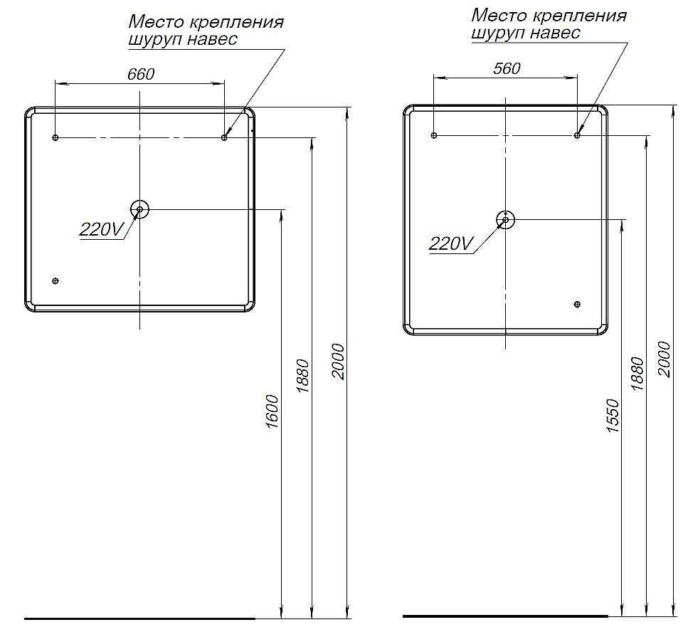 Зеркало Aquanet Ирис 90 в ванную от интернет-магазине сантехники Sanbest