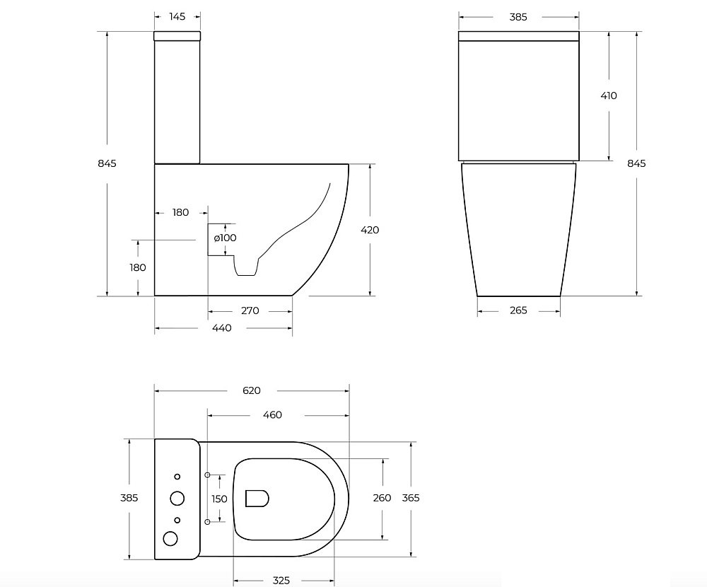 Унитаз напольный BelBagno AMANDA безободковый, с бачком купить в интернет-магазине Sanbest