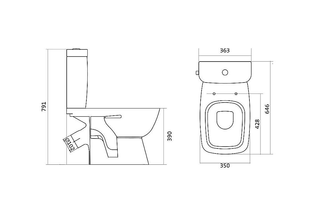Унитаз-компакт Santek Нео Лайт 1WH302471 с бачком, с крышкой микролифт купить в интернет-магазине Sanbest