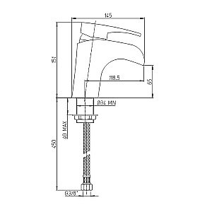 Смеситель для раковины PAINI Ovo 86CR211WFKM хром купить в интернет-магазине сантехники Sanbest