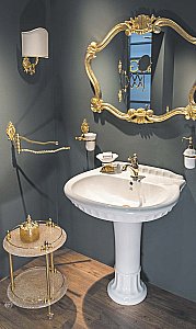 Раковина на пьедестале Migliore Gianeta 73 ML.GNT-25.870.BI/ML.GNT-25.807.BI белая купить в интернет-магазине Sanbest