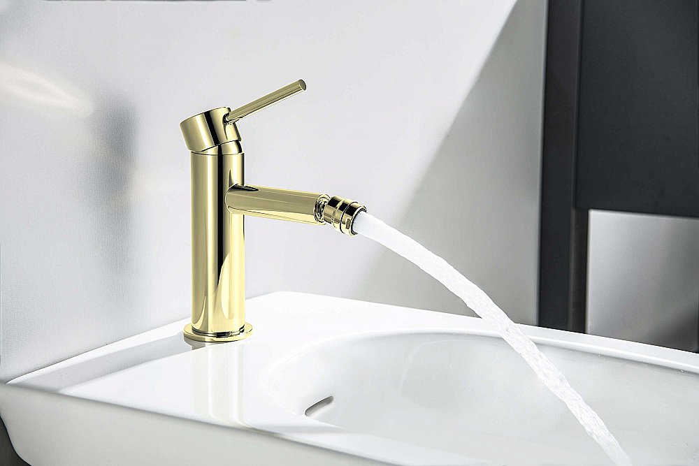 Смеситель для биде Aquatek Европа AQ1318BG золото шлифованное купить в интернет-магазине сантехники Sanbest