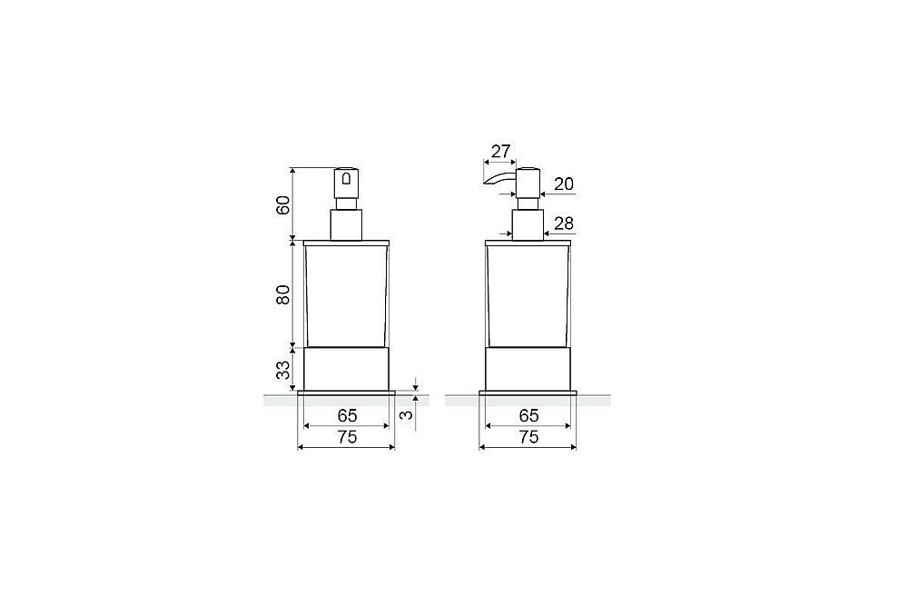 Диспенсер настольный Excellent Riko 1616 BL купить в интернет-магазине сантехники Sanbest