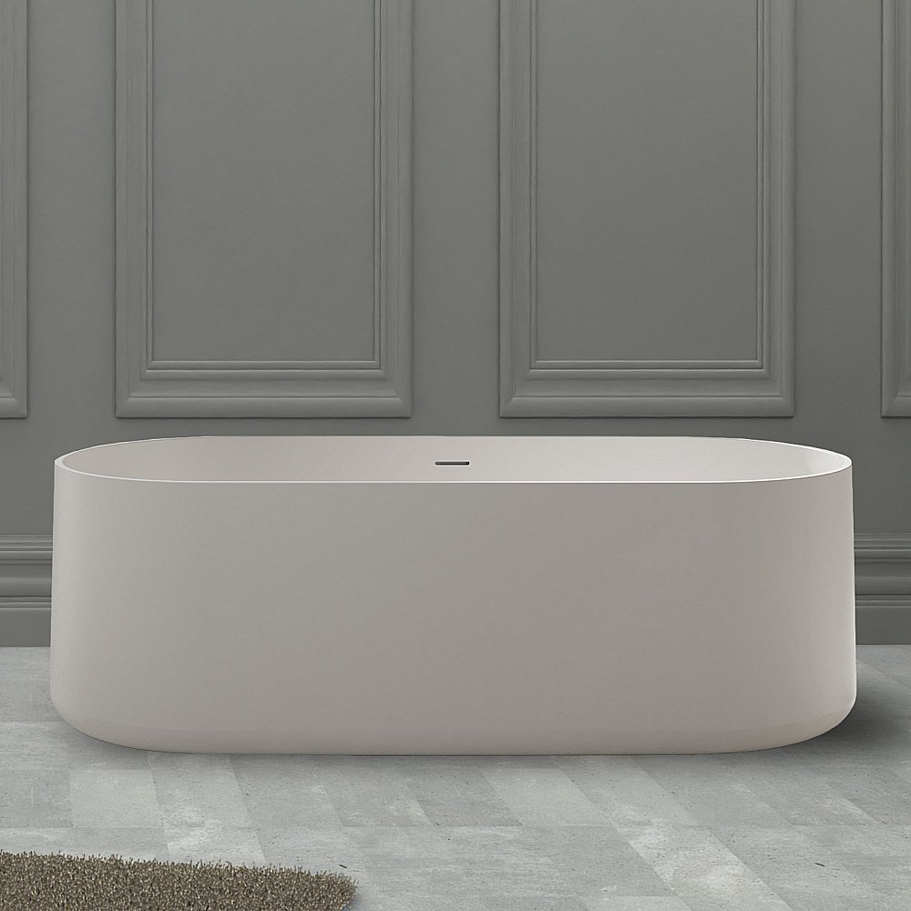 Ванна из искусственного камня ABBER Stein AS9607 170х75 белая матовая купить в интернет-магазине Sanbest