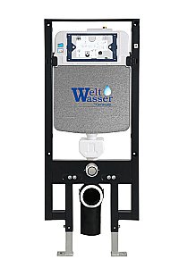 Унитаз с инсталляцией WeltWasser AMBERG 497 + MERZBACH 043 MT-WT + AMBERG RD-CR купить в интернет-магазине Sanbest