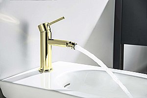 Смеситель для биде Aquatek Европа AQ1318BG золото шлифованное купить в интернет-магазине сантехники Sanbest