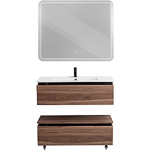 Нижняя тумба Cezares SLIDER-1000-1C-PI-NA-P орех дымчатый для ванной в интернет-магазине сантехники Sanbest