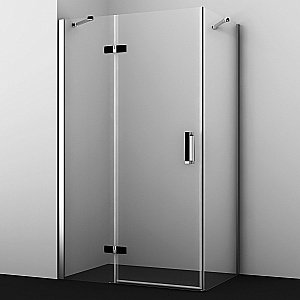 Душевой уголок WasserKRAFT Aller 10H07 120x90 профиль хром/декор черный купить в интернет-магазине Sanbest