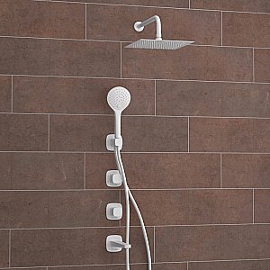 Душевая система WasserKRAFT Saale 9500 SET2851 белый Soft-touch матовый купить в интернет-магазине сантехники Sanbest