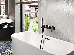 Смеситель для ванны Timo Selene 2014/03YSM черный купить в интернет-магазине сантехники Sanbest