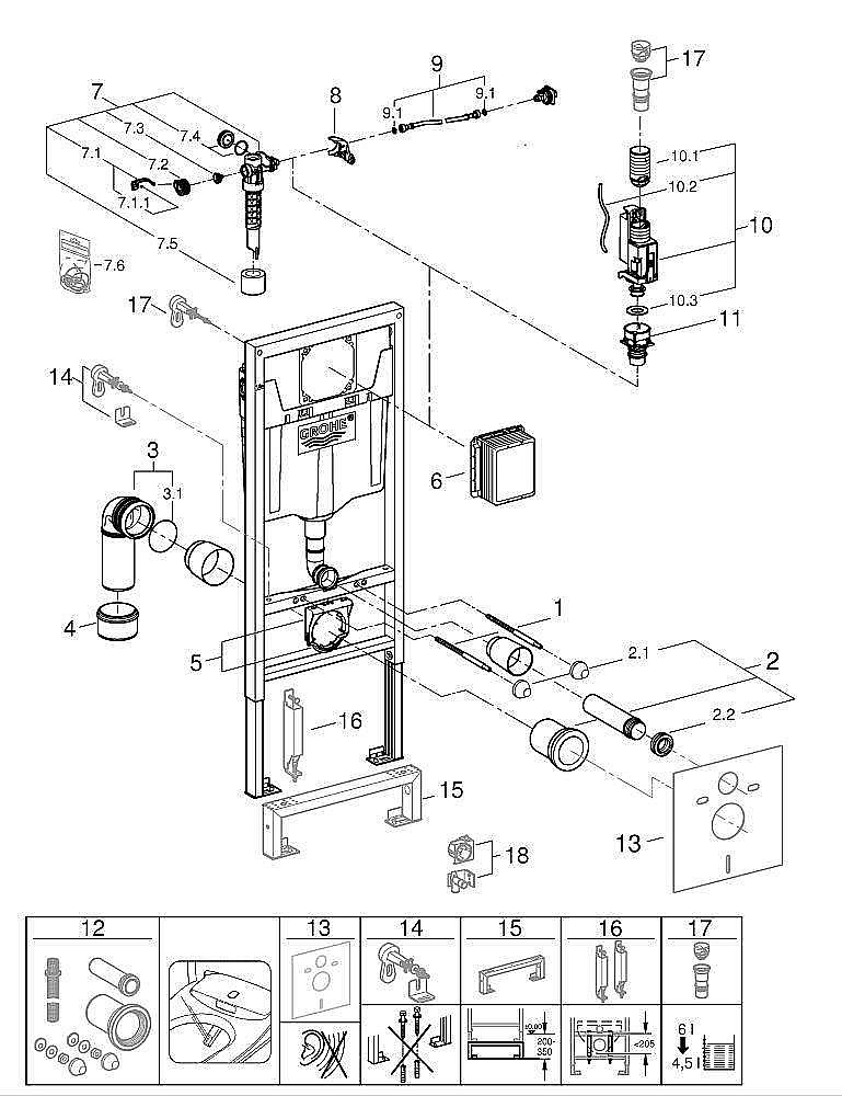 Инсталляция для унитаза Grohe Rapid SL 38528001 купить в интернет-магазине сантехники Sanbest