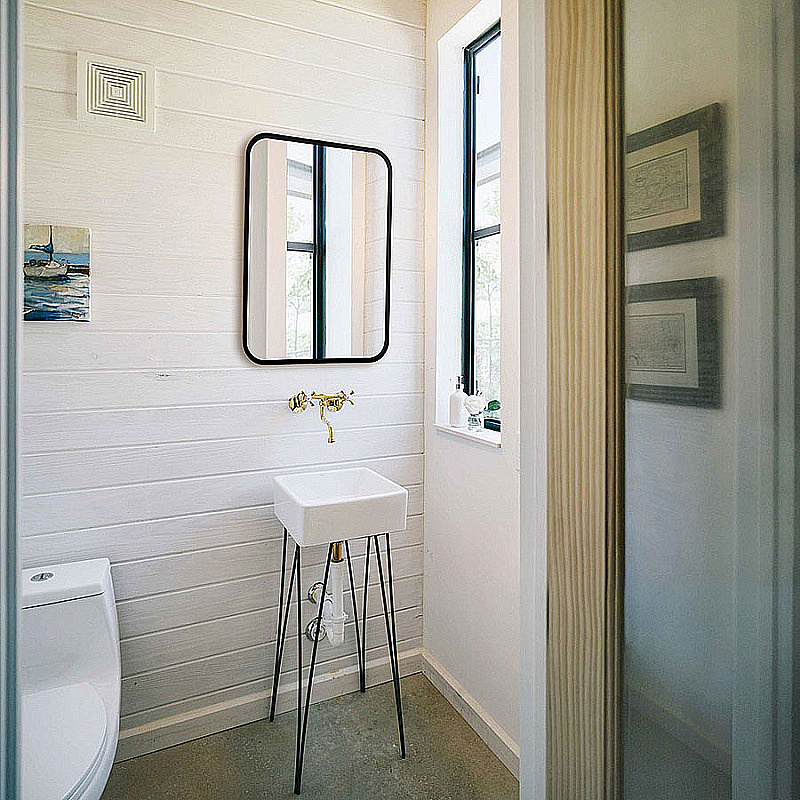 Зеркало Azario Мальта-лофт 60х80 ФР-00002427 черное в ванную от интернет-магазине сантехники Sanbest