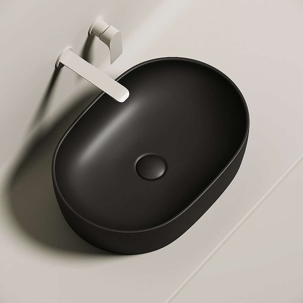 Раковина накладная Ceramica Nova Element CN6047MB черный матовый купить в интернет-магазине Sanbest