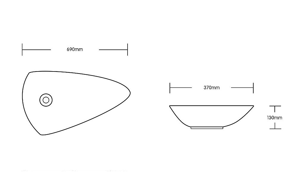 Раковина накладная CeruttiSpa 69 CR7014 белая купить в интернет-магазине Sanbest