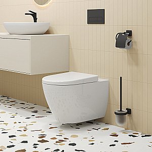 Унитаз Ambassador Queen 113T20001R-112T20001S белый, безободковый, с крышкой микролифт купить в интернет-магазине Sanbest