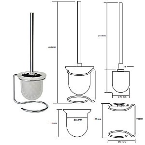 Ёршик напольный Bemeta Omega 104113107 купить в интернет-магазине сантехники Sanbest